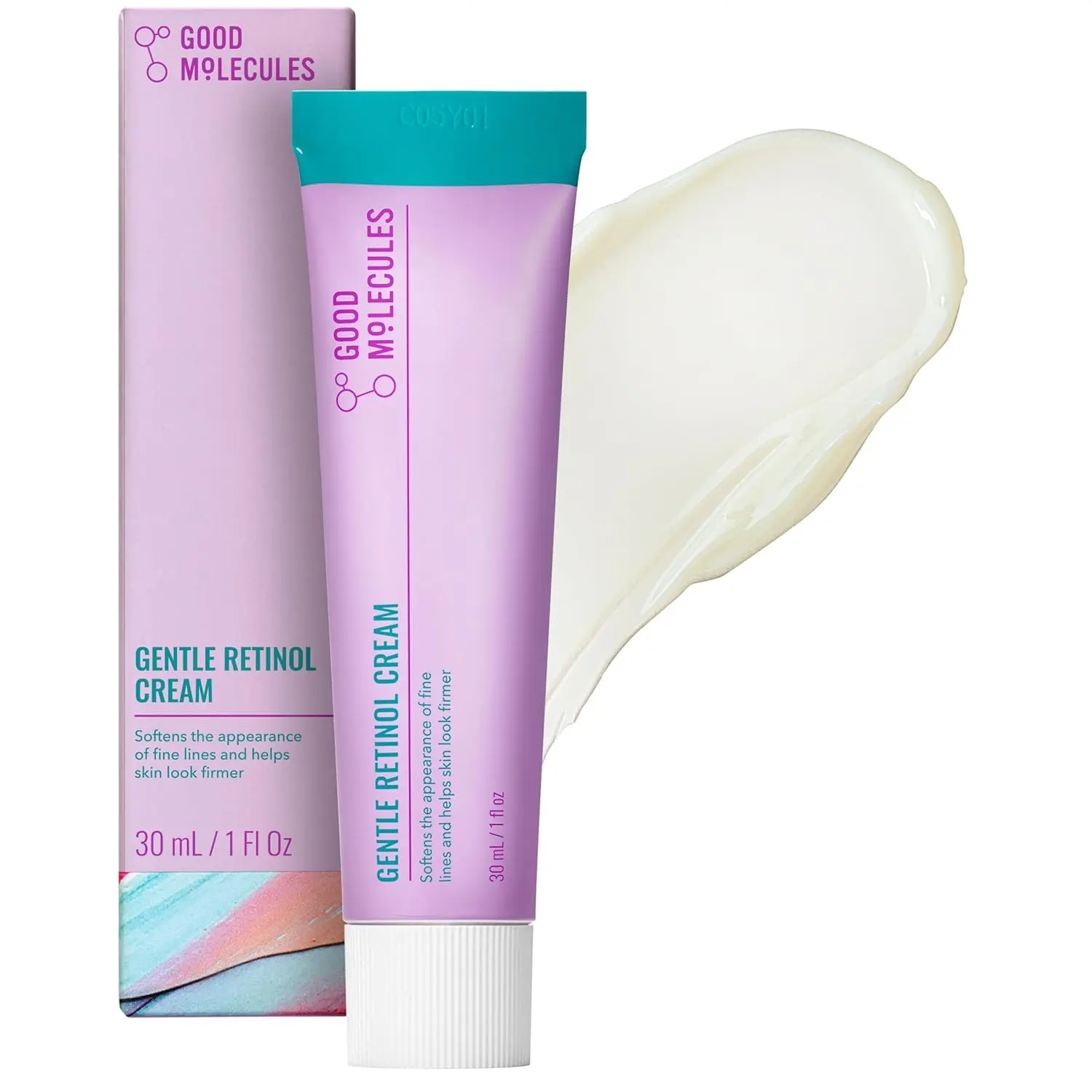 Good Molecules Gentle Retinol Cream, Retinol Night Cream for Face, 1 fl oz | Gentle retinol cream that softens the look of fine lines. Soothing enough for sensitive skin. Evening Moisturizers Herbal Nourishing Serum