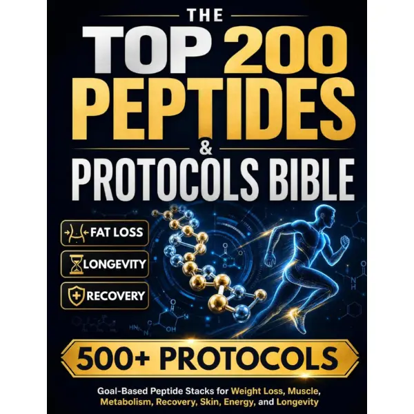 The Top 200 Peptides & Protocols Bible: Goal-Based Peptide Stacks for Weight Loss, Muscle, Metabolism, Recovery, Skin, Energy, and Longevity