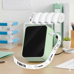 Portable Bluetooth Label Printer: USB-C Rechargeable, Compact & Lightweight for Home, Office, Organization. Clear Multi-Font Printing on Durable Stickers. Perfect for Labeling Containers, Files, Cables. Ideal Gift for Students & Professionals.