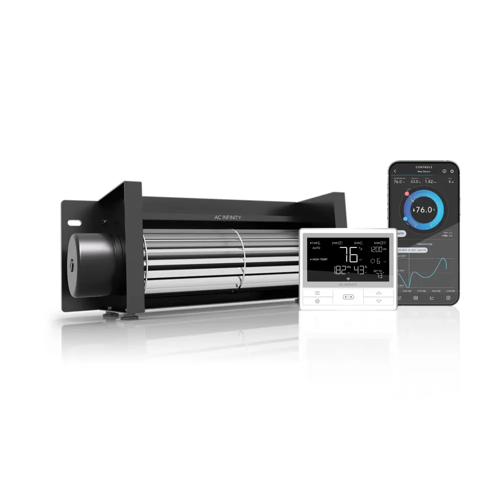AIRBLAZE T10, Fireplace Blower 10" with Temperature Controller
