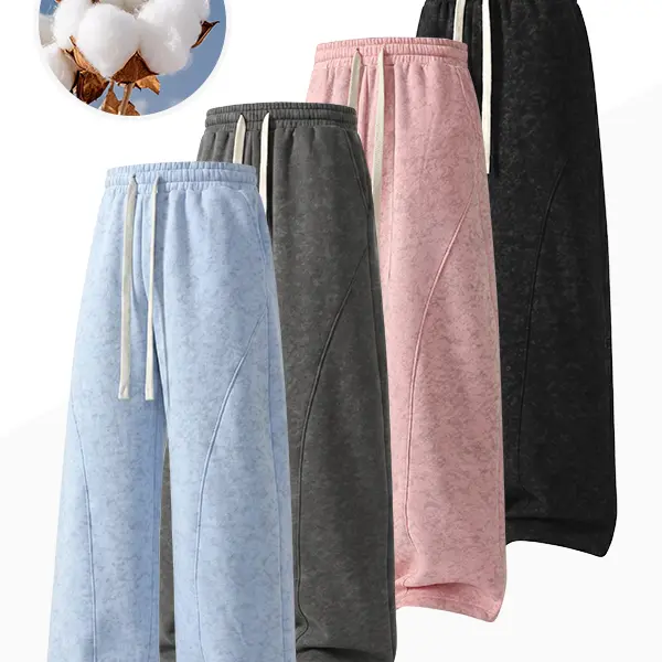 Men’s plain casual pants—breathable, comfortable sports casual trousers with a loose drawstring design, available in multiple colors and a classic style. Casual sports pants, ideal for everyday wear in spring, summer, autumn, and winter.