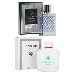 Men's Cologne Bundle - Le Grande Forever and Le Grande White - Spray Cologne Eau de Toilette for Men 100ml/3.4fl.oz. Each