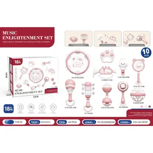 Children's Toys Music Drum Percussion Instrument Baby Tambourine Early Childhood Education Enlightenment Infant 0-3 Years Old 1 Handbell