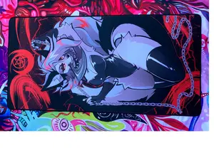 Helluva Boss Loona Red Moon Mouse Pad and Desk Pad Mousepad for Gaming and Office Use