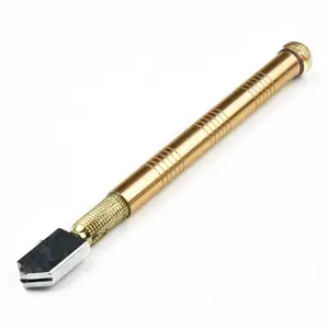 Professional Glass Cutter with Diamond Head & Steel Blade for 3-15mm Glass, Anti-Slip Handle Tool for Precision Cutting Work, Cutter for Thick Glass Mosaic and Tiles