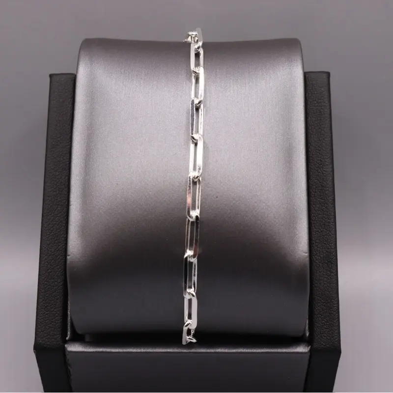 Sterling Silver Bracelet - Paperclip Style