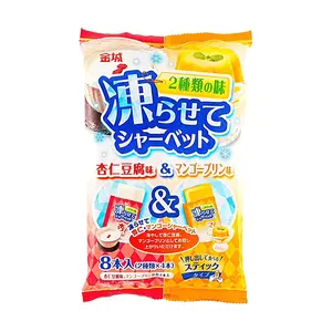 KINJYO Japanese Frozen Dessert Bars - Almond Tofu & Mango Pudding Flavors (8 pcs, 236g) - Refreshing Summer Treat