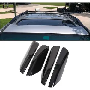 4 Pcs Roof Rack Rail End Cover Shell Caps For 2003-2009 Toyota 4Runner SW4 N210, Black Roof Rail Bar Cover Shell for Protection