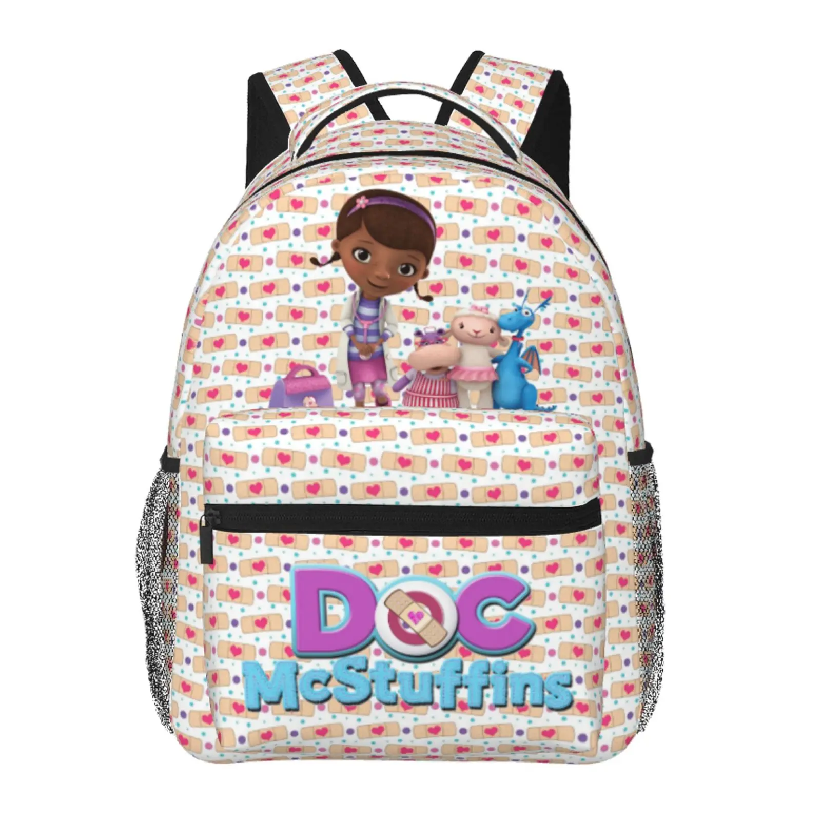 Doc McStuffins Travel Backpack forTeens Doc McStuffins stuffs cute daily Backpack for School The Doc Is In Laptop Backpack For Gifts