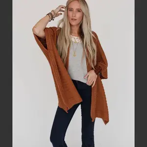 Camel cardigan sweater
