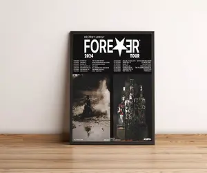 Destroy Lonely Forever 2024 Tour Poster .Decorative Posters, Especially For Home Decoration Walls, Gift Posters For Relatives And Friends On Holidays And Birthdays.