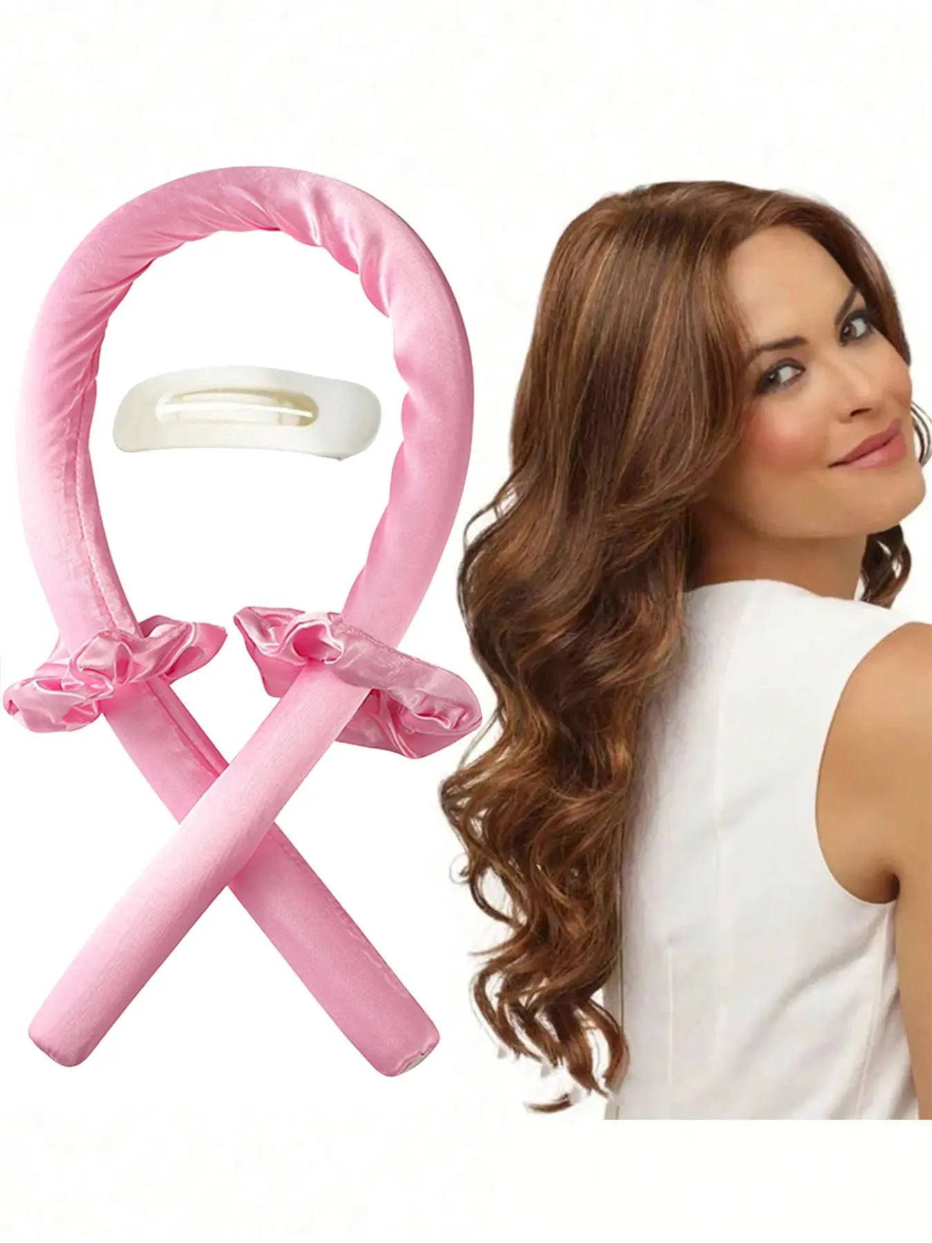 4 piece set women's curling set, no heat curling stick, foam sponge curler, Heatless Hair Curlers, Heatless Curls Overnight, sleeping hairdressing big waves, hairdressing accessories, home salon curling tools, school supplies, daily casual hair care