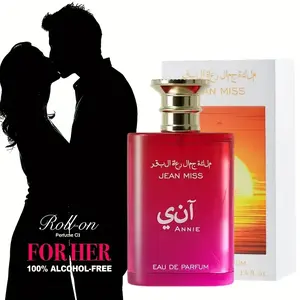 JEAN MISS Eau de Parfum Spray, luxurious amber fragrance, opening with citrus notes, gradually blooming with jasmine and wild rose scents, floral, pure women's perfume, Valentine's Day gift