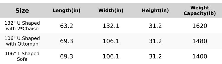 【3 Packages Shipping】Ovios 135" Sectional Cloud Sofa with Ottoman for Living Room, U Shaped Modular Floor Boneless Couch with Chaise, Plush Corduroy, No Assembly Required, Big Comfy Couches Set with Fluffy Memory Foam