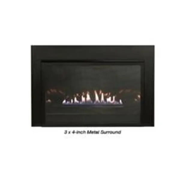 Empire DS28433BL Loft Vent-Free Insert, 3-Sided 4x3 Surround, 37x24.5x1 in, Black, Superior Quality Home Decoration, Modern Design for Any Room (Household Heater Appliance)