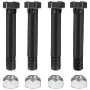 9/16" -18 X 3-1/2" Long with Nuts Trailer Leaf Spring Shackle Bolts 4-Pack 23011/23012