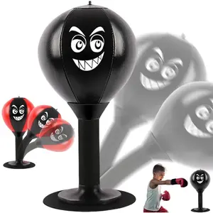 Home Desktop Punching Speed Ball Boxing Set - Suction Cup Boxing Speed Trainer, Reflex Punch Bag, High-Performance Training Sandbag, Stress-Relief Fitness Equipment for Adults, Ideal for Office Leisure