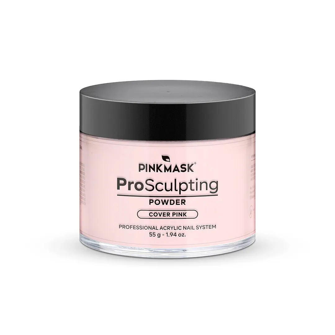 Cover Pink Acrylic Powder, Self-Leveling Formula for Nail Extensions, Non-Yellowing Polymer with Superior Adhesion for Beginners & Pros, 55g, Artificial Nails, Bubble-Free, Easy To Remove, Even-Toned Finish