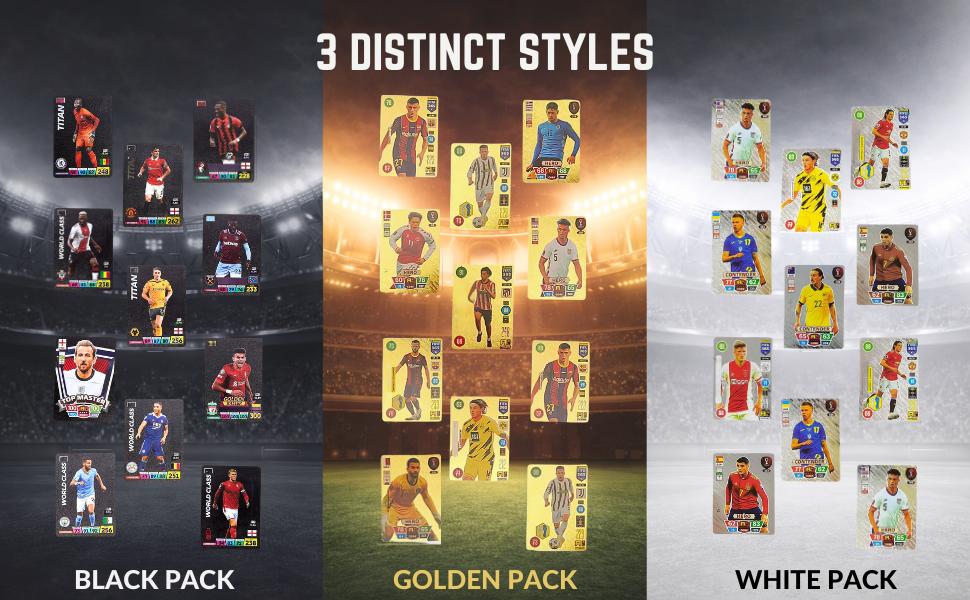 2026–27 Soccer Cards – 33 Unique Soccer Player Trading Cards |   3 Mystery Packs (Black, Gold & Silver) |   Different Cards in Each Pack |   Ideal for Football Fans & Collectors – Not Original