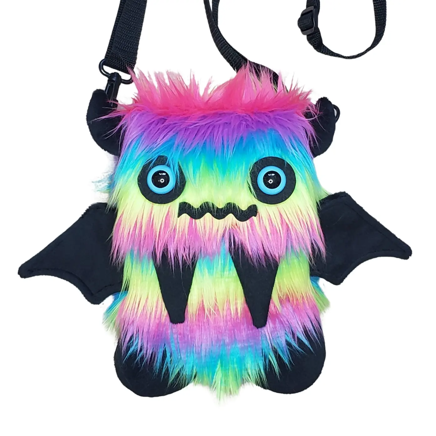 Atomic Laundry Apparel DJ Dazzle Neon Rainbow Floof Monster Friend BACKPACK/Messenger Bag Atomic Laundry Apparel DJ Dazzle Neon Rainbow Floof Monster Friend BACKPACK/Messenger Bag