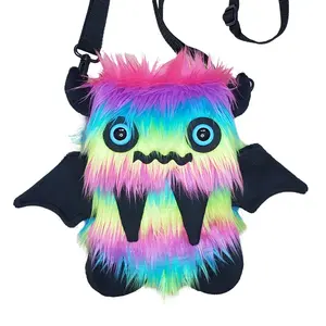 Atomic Laundry Apparel DJ Dazzle Neon Rainbow Floof Monster Friend BACKPACK/Messenger Bag Atomic Laundry Apparel DJ Dazzle Neon Rainbow Floof Monster Friend BACKPACK/Messenger Bag