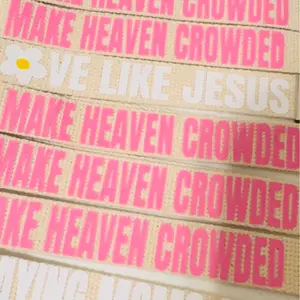 Christian Trendy keychain, Jesus key fob, religious gift, cotton webbing keychain, you are enough, make heaven crowded, wristlet keychain, fabric keychain, Christian gift keychain collection jesus keychain keyfob wristlet key wristlet motel keychain tour