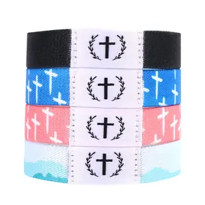 4pcs Bracelets  Scripture Verse With Nfc Scan Wearable Elastic Wristbands For Women Men Inspirational Bands Gifts(4 Colors)