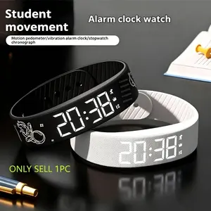 2026 New Multifunctional Fashion Electronic Watch, Unisex, Clock, Pedometer, Timer, Night Light, Wearable Sport, Holiday Gift