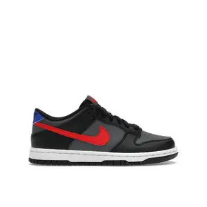 Nike Kid's Dunk Low Black Racer Blue University Red, from StockX