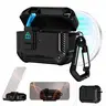 High-Quality Earphone Case for Earbuds with Lock Buckle, Wireless Charging Support, Compatible with AirPods Pro 3, Stand Included, Magnetic Charging