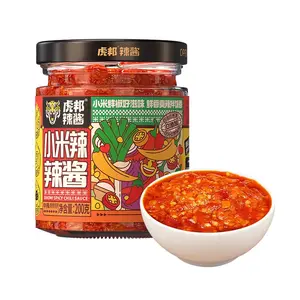 Tiger Bang Spicy Chili Sauce - 200g Fresh Chopped Chili Paste for Noodles & Rice
