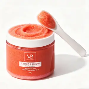 VB BLANQUEACULOS AZUCAR GLOW Exfoliant & Brightening Sugar Scrub Hydrating Exfoliating Facial Cleanser for Smooth Skin Cleansing Moisture Daily