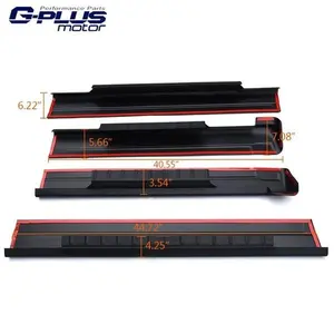 Rocker Panel Covers Protector Trim Fit For 01-06 Chevy Silverado Sierra Crew Cab