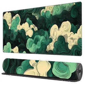 Sea Wave Design Extended Mouse Pad, 1 Count Rectangle Large Gaming Mouse Pad, Non-slip Personalized Mouse Pad for Home Office Desk