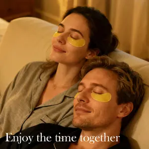 【MOOYAM】【FDA】24k Gold Eye Mask, Eye Patch 60ea - Anti-aging, Drooping Eyelid, Puffiness,Eye Care Product for Women & Men, Professional,under eye patches