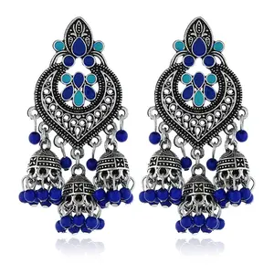 Tassel Dangle Earrings Indian Bollywood Jhumki Drop for Women