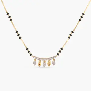 Arka CZ Silver Mangalsutra