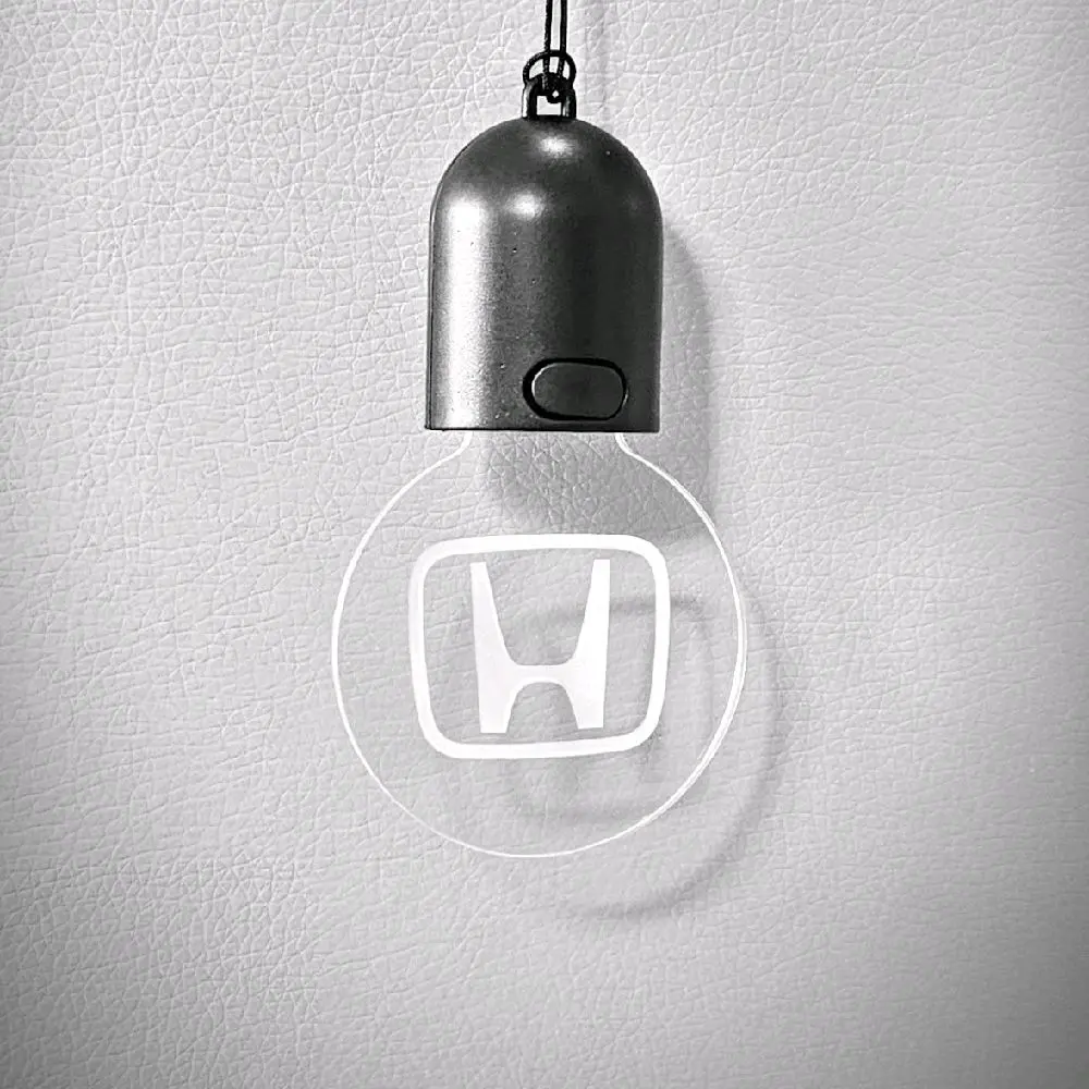 LED Honda Automotive Lanyard, USB-C Rechargeable Rearview Mirror Ornament