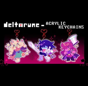 Deltarune Keychain - Kris Susie Ralsei Keychains, Cute, Durable, And Perfect For Bags, Keys, Or Gifts. Great For Daily Use Or As Thoughtful Little Gifts For Your Friends And Yourself.