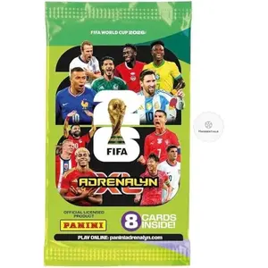 Panini World Cup 2026 Soccer Trading Pack of 8 Soccer Cards + Bundle with hassentials Sticker World Cup Cards