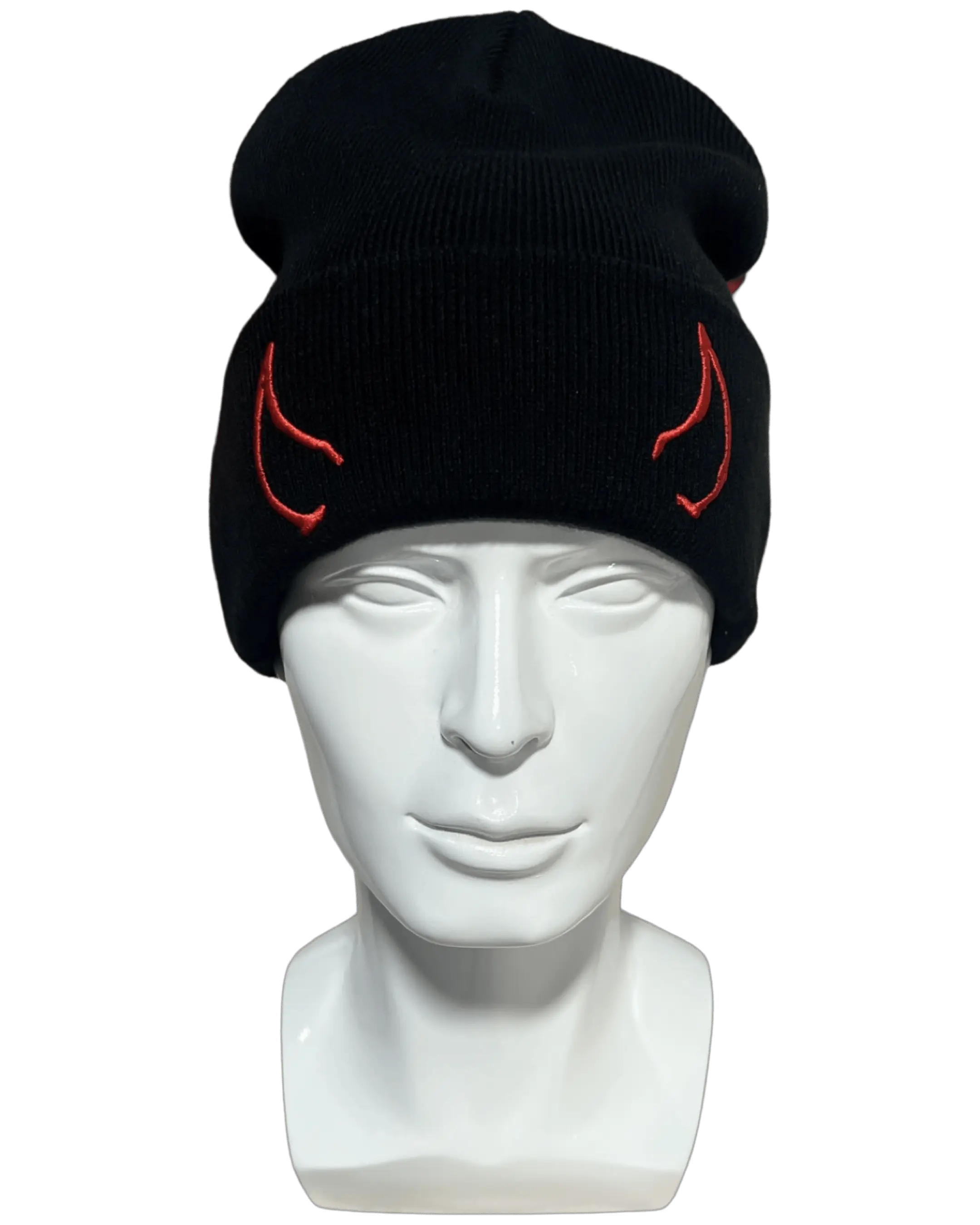 Red Horned Beanie