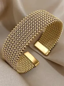 Vintage Stainless Steel Mesh Bracelet, Metal Bracelet, Fashionable Jewelry for Women & Men, Trendy All-match & Exquisite Jewelry for Birthday Gift