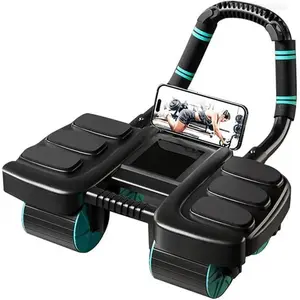 2025 New Automatic Rebound Ab Roller Wheel with Elbow Support & 4-Wheel Design - Core Exercise Equipment for Home Gym, Abdominal Workout Machine for Men/Women, Belly Fat Burner,Portable Fitness Roller WheelFFSummitSupply7