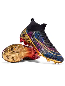 Men's Premium Seamless Soccer Cleats - Non-Slip, Durable Outdoor Lawn Football Field Boots with Super Grip & Ankle Support, High-end, Fashion