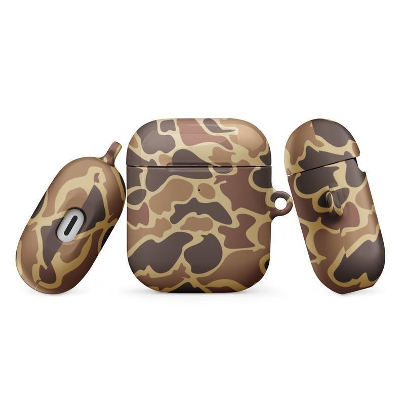 Camo Case Cover for AirPods In Drake Old School Duck Hunting Camouflage, Case For Apple AirPod Pro Gen 1, 2, 3, 4 Pefect Gift