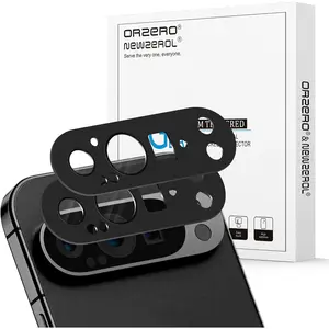 (2 Pack) Camera Lens Protector Compatible for Google Pixel 9 Pro (Not for XL/Fold Model) Protector de Cámera Premium Metal and Glass Precise Camera Cutouts High Definition Anti-Scratch (Black)