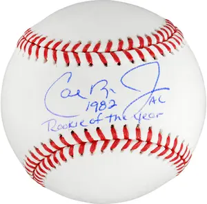 Cal Ripken Jr. Autographed Baseball with "1982 Rookie of the Year" Inscription - Fanatics Authentic Certified