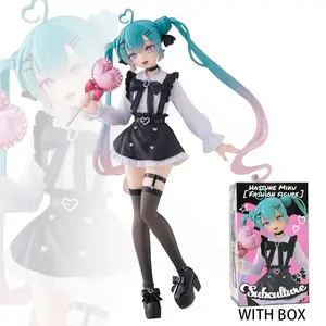 19cm Sexy Girl Hatsune Miku Anime Figure Fashion Subclture Miku Action Figure Room Decorations PVC Collection Model Doll Toys