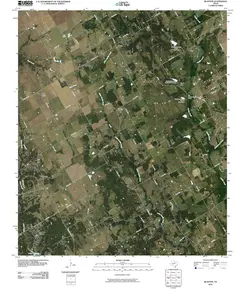 Blanton Texas USGS Topographic Quadrangle Map, 2012, 1:24000