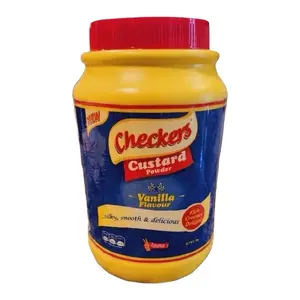 Checkers Custard Powder Vanilla Flavour 3 Flavor Vanilla Banana Chocolate Rich Creamy Delight , 2kg